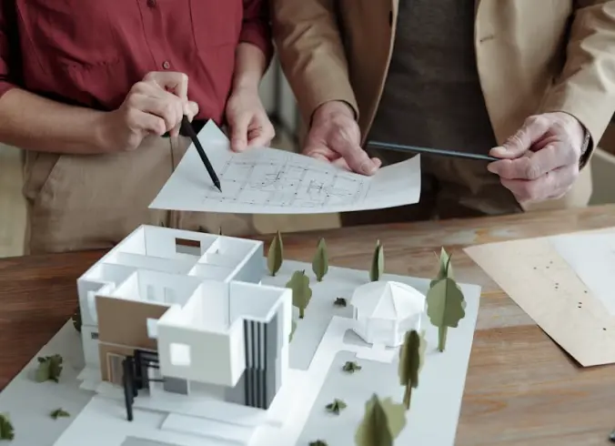 Ossature bois en construction